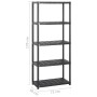 Lagerregale 5 Ebenen aus schwarzem Kunststoff 284x38x170cm von vidaXL, Industrieregale - Ref: Foro24-3059860, Preis: 198,83 €...
