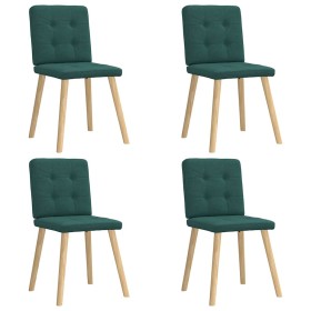 Sillas de comedor 4 unidades tela verde oscuro von , Essstühle - Ref: Foro24-3315173, Preis: 193,13 €, Rabatt: %