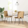Sillas de comedor 2 unidades terciopelo marrón by , dining chairs - Ref: Foro24-4101111, Price: 86,43 €, Discount: %