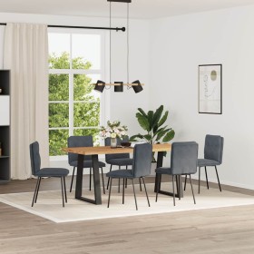 Sillas de comedor 6 unidades terciopelo gris oscuro von , Essstühle - Ref: Foro24-3315680, Preis: 260,62 €, Rabatt: %