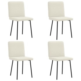 Sillas de comedor 4 unidades terciopelo crema von , Essstühle - Ref: Foro24-3315242, Preis: 168,40 €, Rabatt: %