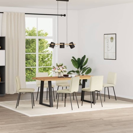 Sillas de comedor 6 unidades de terciopelo crema von , Essstühle - Ref: Foro24-3315623, Preis: 263,89 €, Rabatt: %