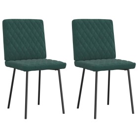 Sillas de comedor 2 unidades terciopelo verde oscuro by , dining chairs - Ref: Foro24-4101105, Price: 86,43 €, Discount: %