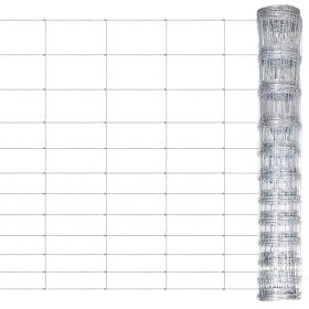 Galvanized silver steel garden fence 50 m 150 cm by vidaXL, fence panels - Ref: Foro24-149505, Price: 115,19 €, Discount: %