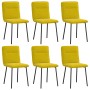 Sillas de comedor 6 unidades terciopelo amarillo von , Essstühle - Ref: Foro24-3315586, Preis: 247,35 €, Rabatt: %