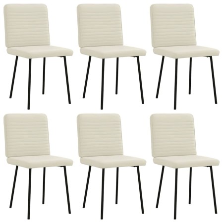 Sillas de comedor 6 unidades de terciopelo crema von , Essstühle - Ref: Foro24-3315512, Preis: 251,21 €, Rabatt: %