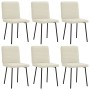 Sillas de comedor 6 unidades de terciopelo crema von , Essstühle - Ref: Foro24-3315512, Preis: 251,21 €, Rabatt: %