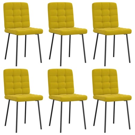 Sillas de comedor 6 unidades terciopelo amarillo von , Essstühle - Ref: Foro24-3315457, Preis: 253,70 €, Rabatt: %