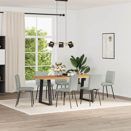 Sillas de comedor giratorias 6 uds terciopelo gris claro von , Essstühle - Ref: Foro24-3315614, Preis: 263,89 €, Rabatt: %