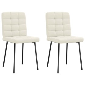 Sillas de comedor 2 unidades terciopelo crema von , Essstühle - Ref: Foro24-4101089, Preis: 90,96 €, Rabatt: %