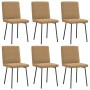Sillas de comedor 6 unidades terciopelo marrón von , Essstühle - Ref: Foro24-3315481, Preis: 249,03 €, Rabatt: %
