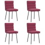 Sillas de comedor 4 unidades terciopelo rojo tinto von , Essstühle - Ref: Foro24-3315387, Preis: 183,00 €, Rabatt: %