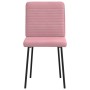 Sillas de comedor 4 unidades terciopelo rosa de , Sillas de comedor - Ref: Foro24-3315237, Precio: 168,30 €, Descuento: %