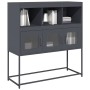 Aparador de acero laminado en frío antracita 100,5x39x107 cm by , Sideboards - Ref: Foro24-853418, Price: 120,43 €, Discount: %