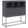 Aparador de acero laminado en frío antracita 100,5x39x107 cm by , Sideboards - Ref: Foro24-853418, Price: 120,43 €, Discount: %