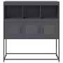 Aparador de acero laminado en frío antracita 100,5x39x107 cm by , Sideboards - Ref: Foro24-853418, Price: 120,43 €, Discount: %