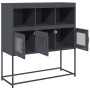 Aparador de acero laminado en frío antracita 100,5x39x107 cm by , Sideboards - Ref: Foro24-853418, Price: 120,43 €, Discount: %