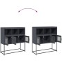 Aparador de acero laminado en frío antracita 100,5x39x107 cm by , Sideboards - Ref: Foro24-853418, Price: 120,43 €, Discount: %