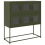 Aparador de acero laminado en frío verde oliva 100,5x39x107 cm by , Sideboards - Ref: Foro24-853426, Price: 138,87 €, Discoun...