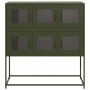 Aparador de acero laminado en frío verde oliva 100,5x39x107 cm by , Sideboards - Ref: Foro24-853426, Price: 138,87 €, Discoun...