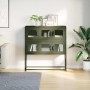 Aparador de acero laminado en frío verde oliva 100,5x39x107 cm by , Sideboards - Ref: Foro24-853426, Price: 138,87 €, Discoun...