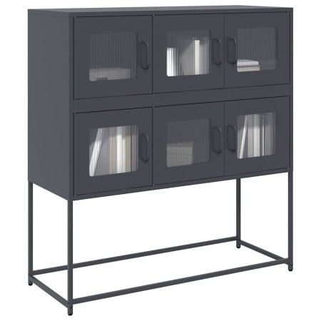 Aparador de acero laminado en frío antracita 100,5x39x107 cm von , Sideboards - Ref: Foro24-853424, Preis: 137,11 €, Rabatt: %