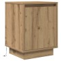 Mesilla de noche con luces LED roble artesanal 38x34x50 cm by , Nightstands - Ref: Foro24-861281, Price: 45,24 €, Discount: %