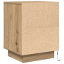 Mesilla de noche con luces LED roble artesanal 38x34x50 cm by , Nightstands - Ref: Foro24-861281, Price: 45,24 €, Discount: %