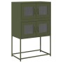 Aparador de acero verde oliva 68x39x107 cm de , Aparadores - Ref: Foro24-853348, Precio: 101,82 €, Descuento: %