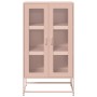 Aparador de acero rosa 68x39x123 cm de , Aparadores - Ref: Foro24-853357, Precio: 154,72 €, Descuento: %