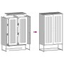 Aparador de acero rosa 68x39x123 cm de , Aparadores - Ref: Foro24-853357, Precio: 154,72 €, Descuento: %