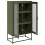 Aparador de acero verde oliva 68x39x123 cm de , Aparadores - Ref: Foro24-853360, Precio: 182,92 €, Descuento: %
