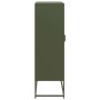 Aparador de acero verde oliva 68x39x123 cm de , Aparadores - Ref: Foro24-853360, Precio: 182,92 €, Descuento: %