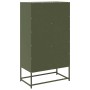 Aparador de acero verde oliva 68x39x123 cm de , Aparadores - Ref: Foro24-853360, Precio: 182,92 €, Descuento: %