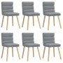 Sillas de comedor 6 unidades de tela gris claro von , Essstühle - Ref: Foro24-3315663, Preis: 317,95 €, Rabatt: %