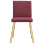 Sillas de comedor 6 unidades tela rojo tinto von , Essstühle - Ref: Foro24-3315628, Preis: 314,55 €, Rabatt: %