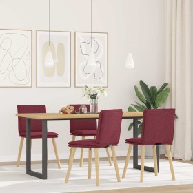 Sillas de comedor 4 unidades tela rojo tinto von , Essstühle - Ref: Foro24-3315358, Preis: 210,65 €, Rabatt: %
