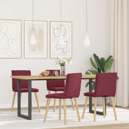 Sillas de comedor 4 unidades tela rojo tinto von , Essstühle - Ref: Foro24-3315358, Preis: 210,65 €, Rabatt: %