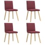 Sillas de comedor 4 unidades tela rojo tinto von , Essstühle - Ref: Foro24-3315358, Preis: 210,65 €, Rabatt: %