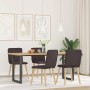 Sillas de comedor 4 unidades tela marrón oscuro by , dining chairs - Ref: Foro24-3315324, Price: 203,05 €, Discount: %