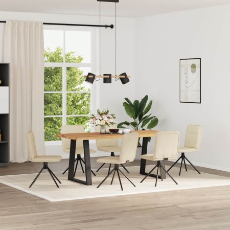 Sillas de comedor 6 unidades tela color crema von , Essstühle - Ref: Foro24-3315609, Preis: 300,94 €, Rabatt: %