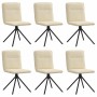 Sillas de comedor 6 unidades tela color crema von , Essstühle - Ref: Foro24-3315609, Preis: 300,94 €, Rabatt: %