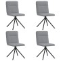 Sillas de comedor 4 unidades tela gris claro by , dining chairs - Ref: Foro24-3315332, Price: 203,82 €, Discount: %