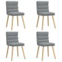 Sillas de comedor 4 unidades tela gris claro von , Essstühle - Ref: Foro24-3315393, Preis: 212,77 €, Rabatt: %