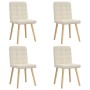 Sillas de comedor 4 unidades lino de , Sillas de comedor - Ref: Foro24-3315202, Precio: 264,95 €, Descuento: %