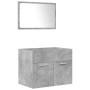 Juego muebles de baño 4 pzas madera contrachapada gris hormigón by , Bathroom furniture - Ref: Foro24-3324902, Price: 249,82 ...