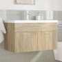 Mueble de baño con lavabo incorporado y grifo roble Sonoma by , Bathroom furniture - Ref: Foro24-3325015, Price: 229,54 €, Di...
