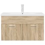 Mueble de baño con lavabo incorporado y grifo roble Sonoma by , Bathroom furniture - Ref: Foro24-3325015, Price: 229,54 €, Di...