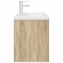 Mueble de baño con lavabo incorporado y grifo roble Sonoma by , Bathroom furniture - Ref: Foro24-3325015, Price: 229,54 €, Di...