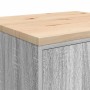 Armario de garaje de madera maciza pino gris Sonoma 60x51x85 cm de , Armarios industriales - Ref: Foro24-860576, Precio: 91,1...